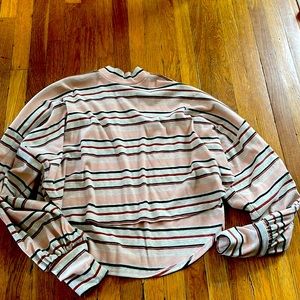 Free People mock neck crop top